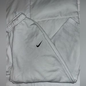 nike white sweatpants!
